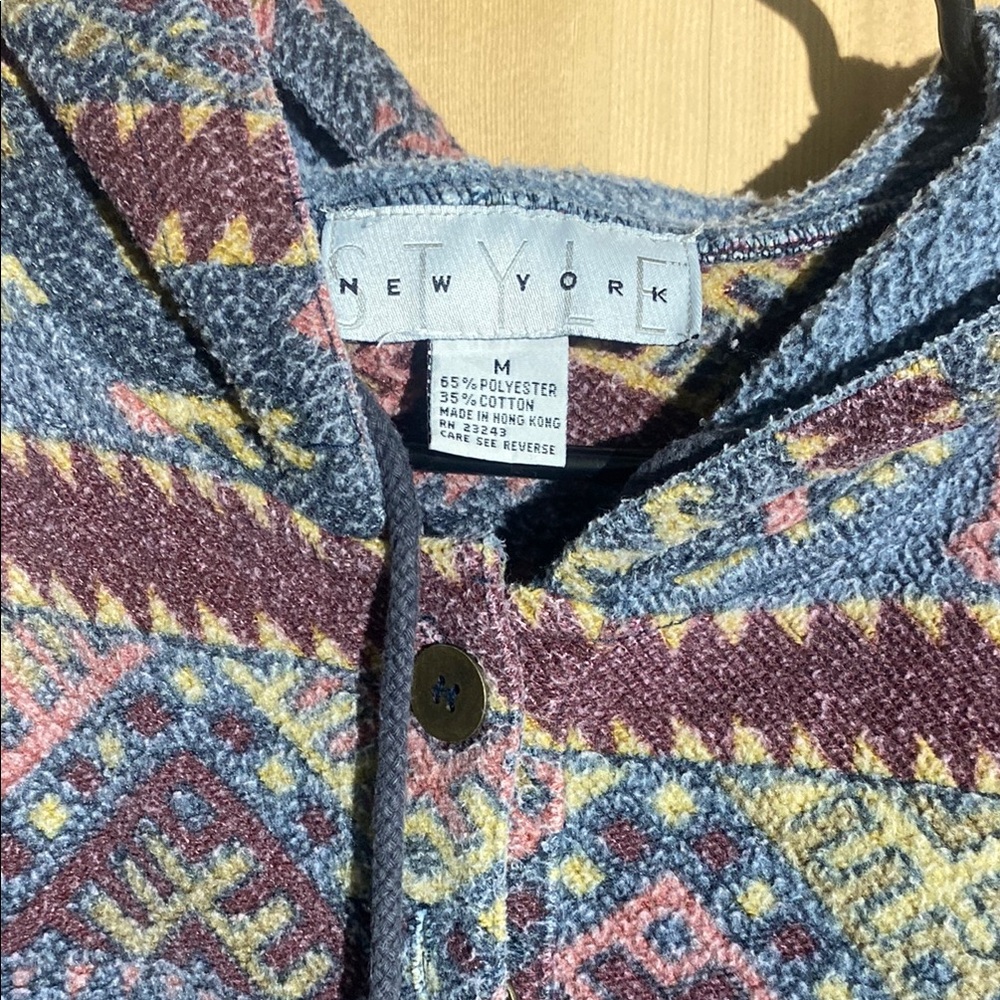 Colorful Patterned Hoodie - Picture 2 of 3